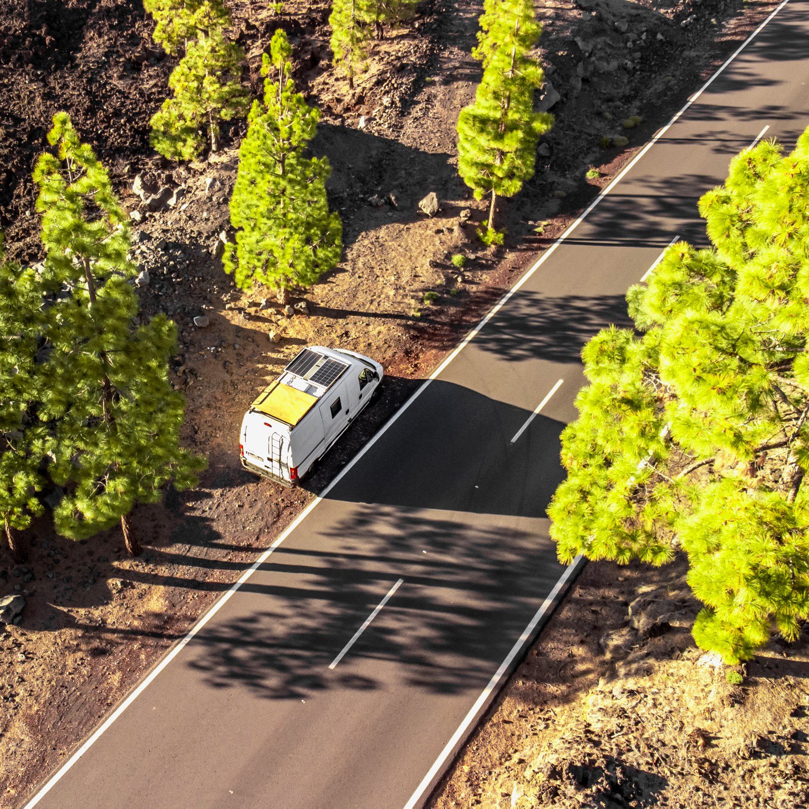 Furgoneta camper en La Gomera